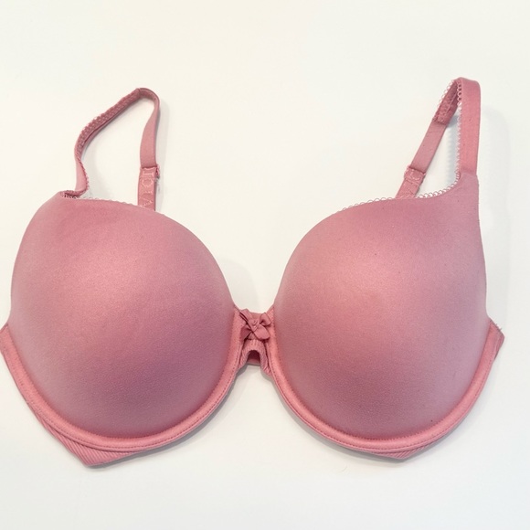 Victoria’s Secret Super Soft Pink Perfect Shape Push-up Bra 34DD - Picture 1 of 5